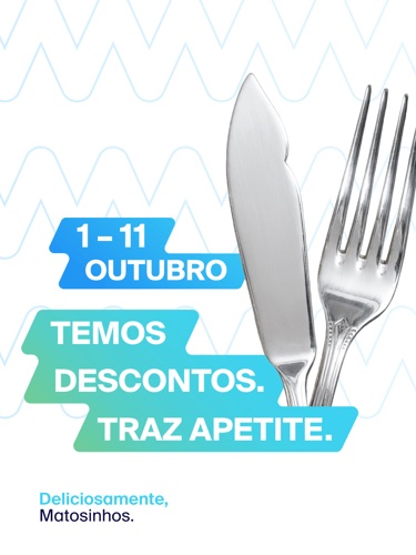 Temos descontos. Traz apetite. De 1 a 11 de outubro.